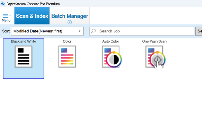 One push scan profile graphic